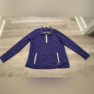 Avalanche brand Purple Quarter-button up Pullover